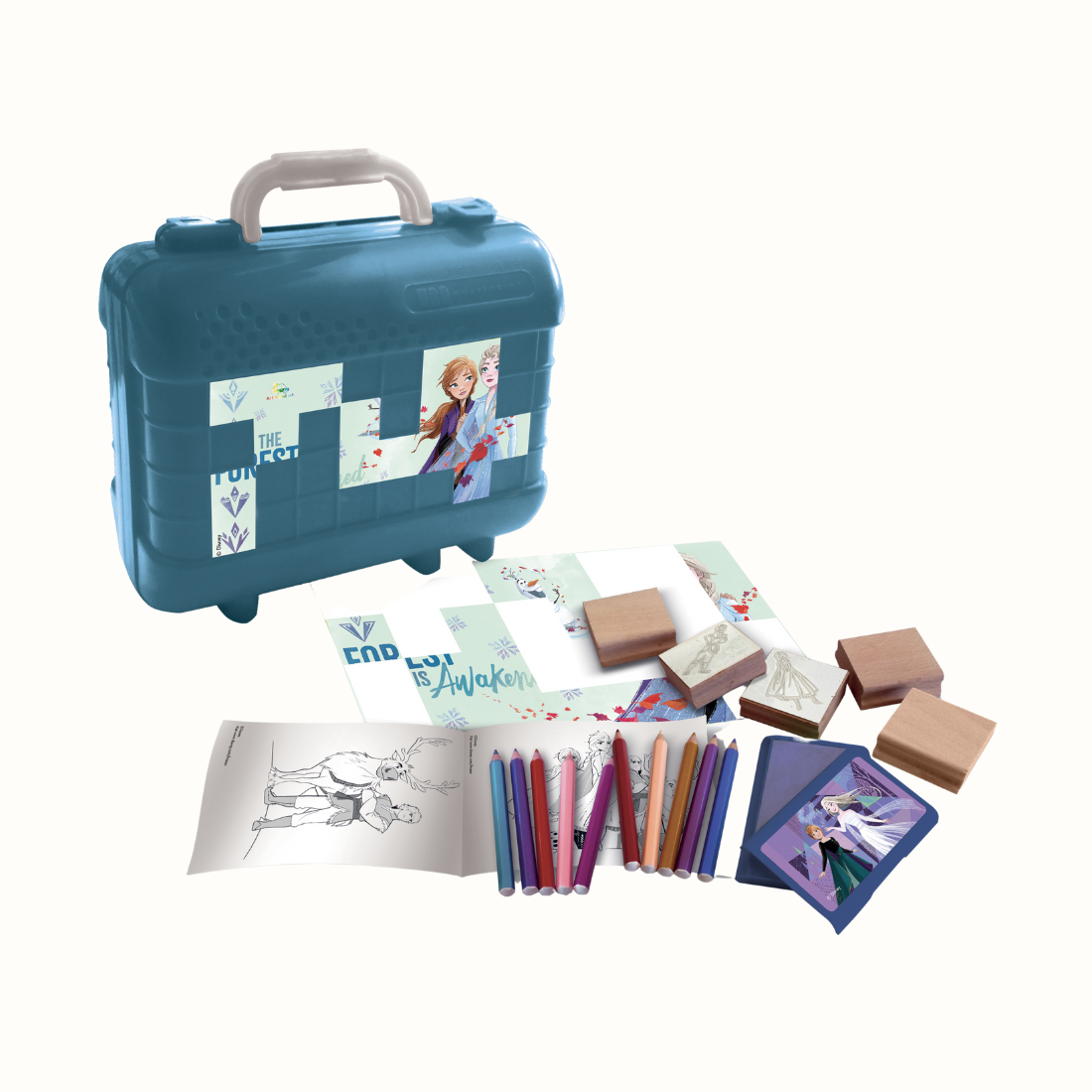 Prepare-se para uma viagem cheia de cor e diversão com o Kit de Carimbos da Frozen! Fabricado com os melhores materiais.
