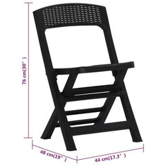 Conjunto de 4 Cadeiras Dobráveis Asso - IPAE PRO GARDEN