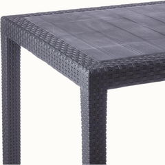 Mesa de Jardim King Antracite (79x79x72cm) - IPAE PROGARDEN