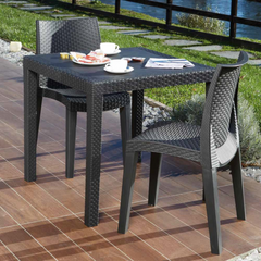 Mesa de Jardim King Antracite (79x79x72cm) - IPAE PROGARDEN