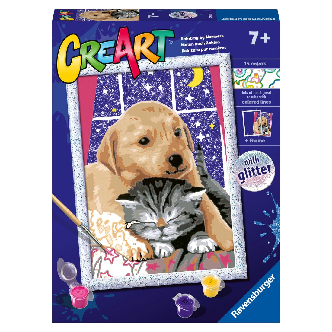 Pintura por números Amigos Peludos – Ravensburger