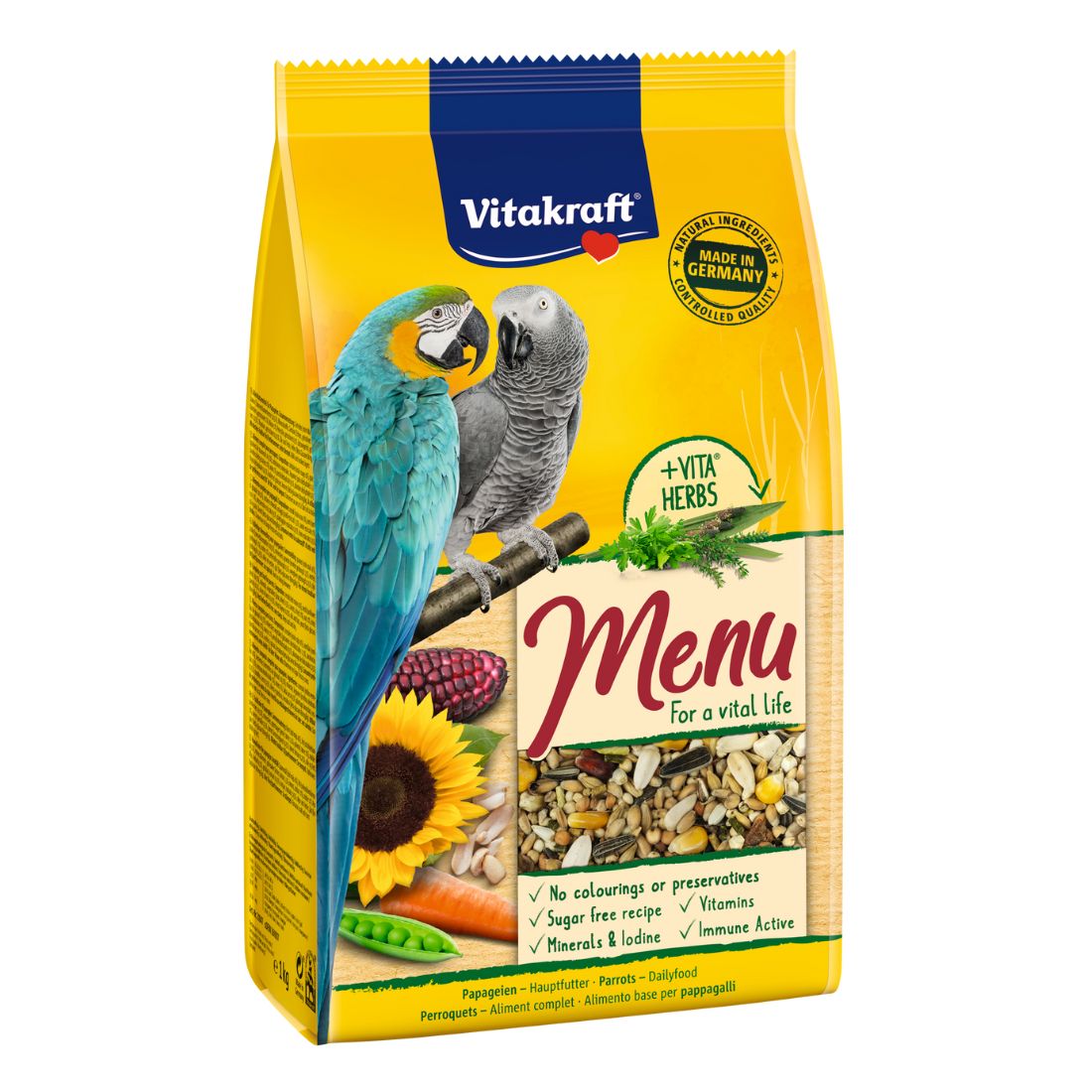 Menu Papagaio 1KG - Vitakraft