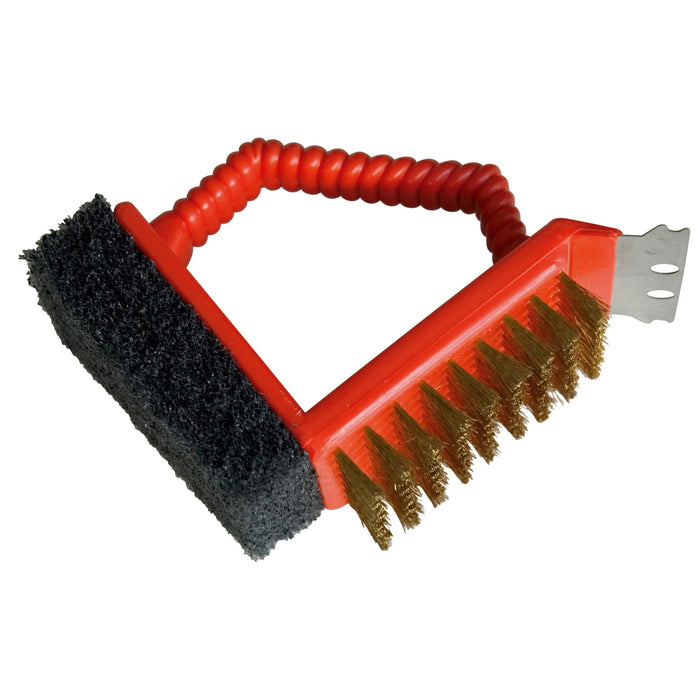 Escova 3 em 1 Vermelha para Barbecue – BARBECOOK