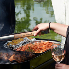 Pinça para Churrasco em Aço Inoxidável e Madeira (40 cm) – BARBECOOK