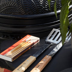 Espátula em Aço Inoxidável e Madeira (46 cm) – BARBECOOK