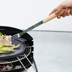 Garfo em Aço Inoxidável e Madeira (46 cm) – BARBECOOK