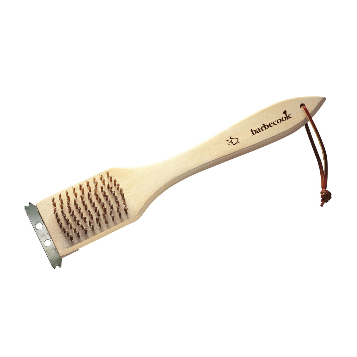 Escova em Aço Inoxidável, Madeira e Cobre (31 cm) – BARBECOOK
