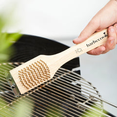 Escova em Aço Inoxidável, Madeira e Cobre (31 cm) – BARBECOOK