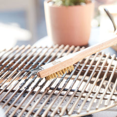 Escova em Aço Inoxidável, Madeira e Cobre (31 cm) – BARBECOOK