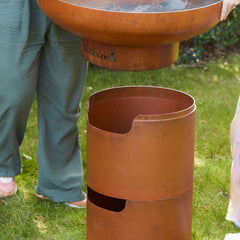 Base Jack 60/75 em Aço Corten – BARBECOOK
