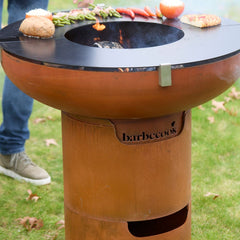 Lareira Jack 75 em Aço Corten Enferrujado – BARBECOOK