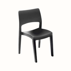 Cadeira de Jardim Klik Klak Antracite IPAE PROGARDEN – Conforto, Durabilidade, Estilo e Montagem Fácil (50x51x82cm)